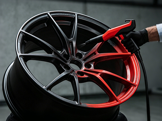 High Decoration Low Temperature Curing Fully Automatic Powder Coating Solution for Automotive Aluminum Wheels