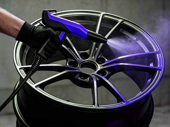 Fully Automatic Electrostatic Powder Coating Solution for Automotive Aluminum Alloy Wheels